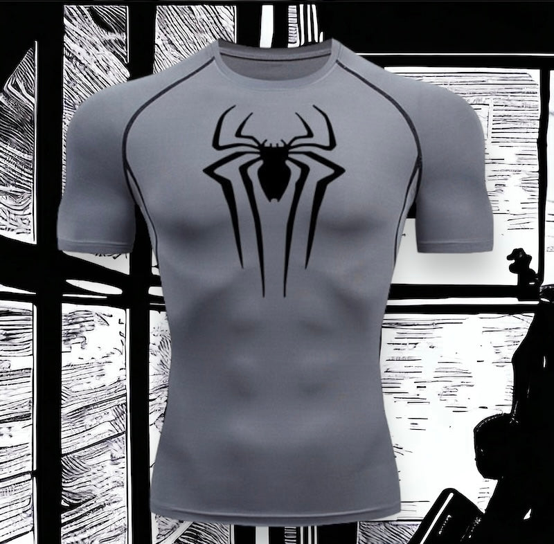 Spiderman Symbol Compression Shirt – HeroGearFitness