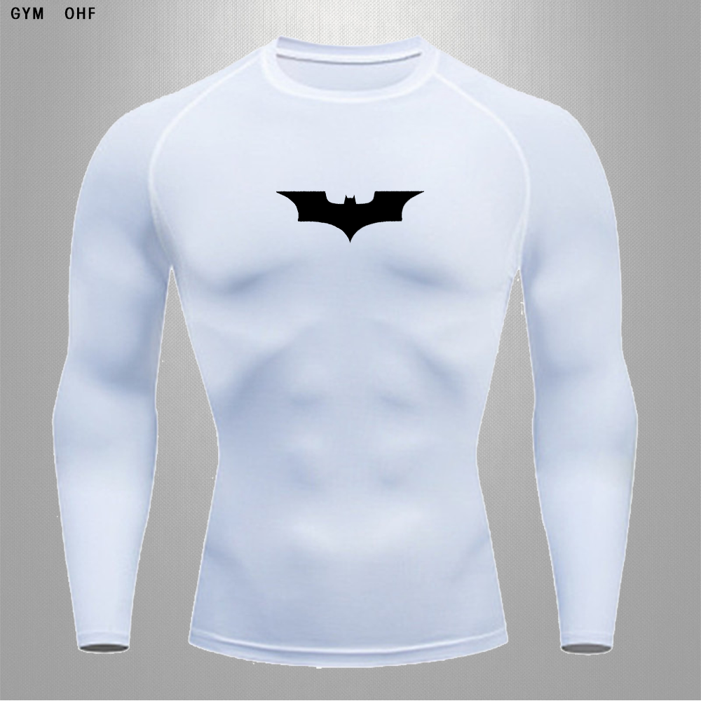 detaljer Læs Maiden Long Sleeve Batman Symbol Compression Shirt – HeroGearFitness